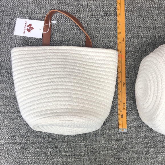 NWT Feng@ye cotton rope baskets, set of 2 - Picture 6 of 6